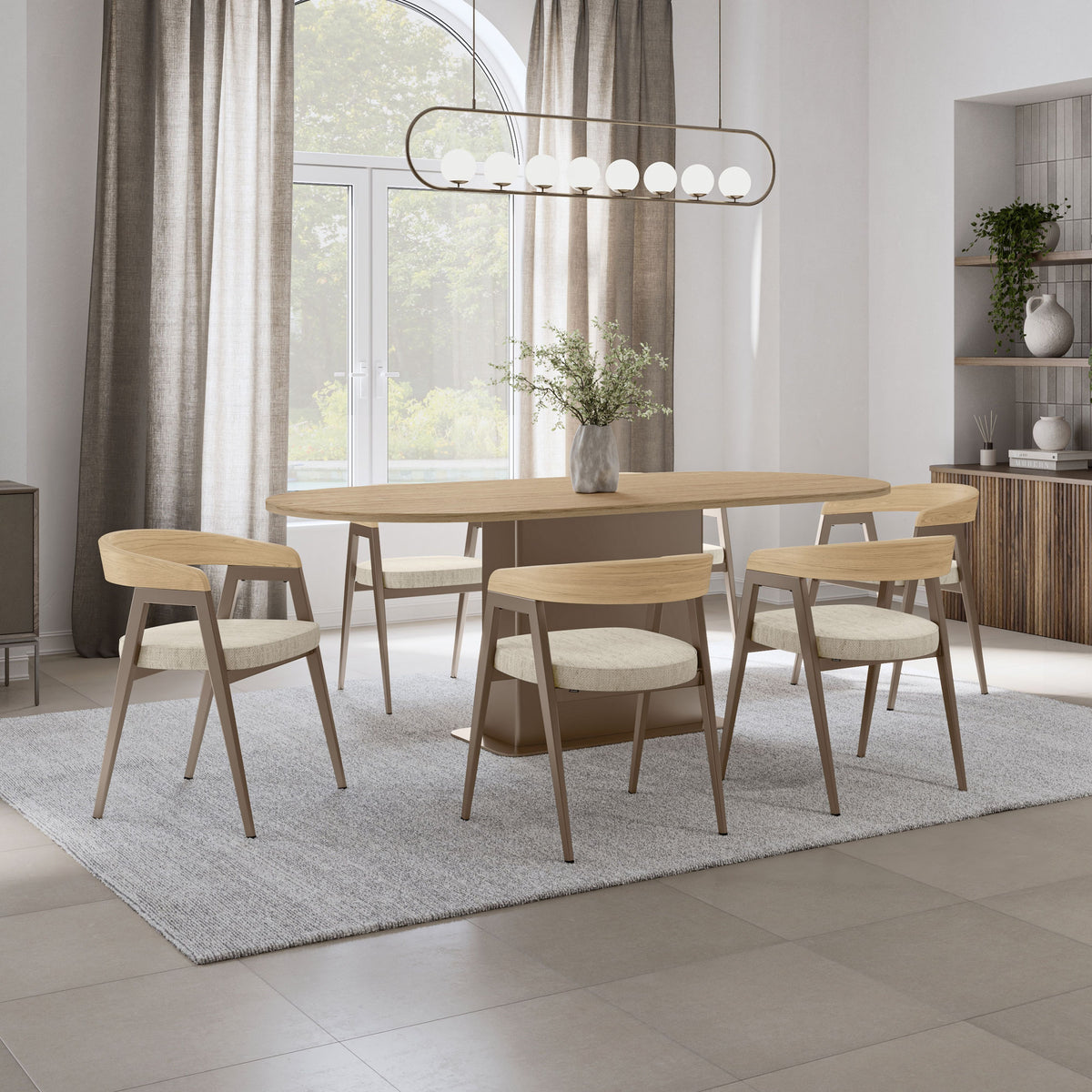 Amisco Carmela Upholstered Dining Armchair – view 2