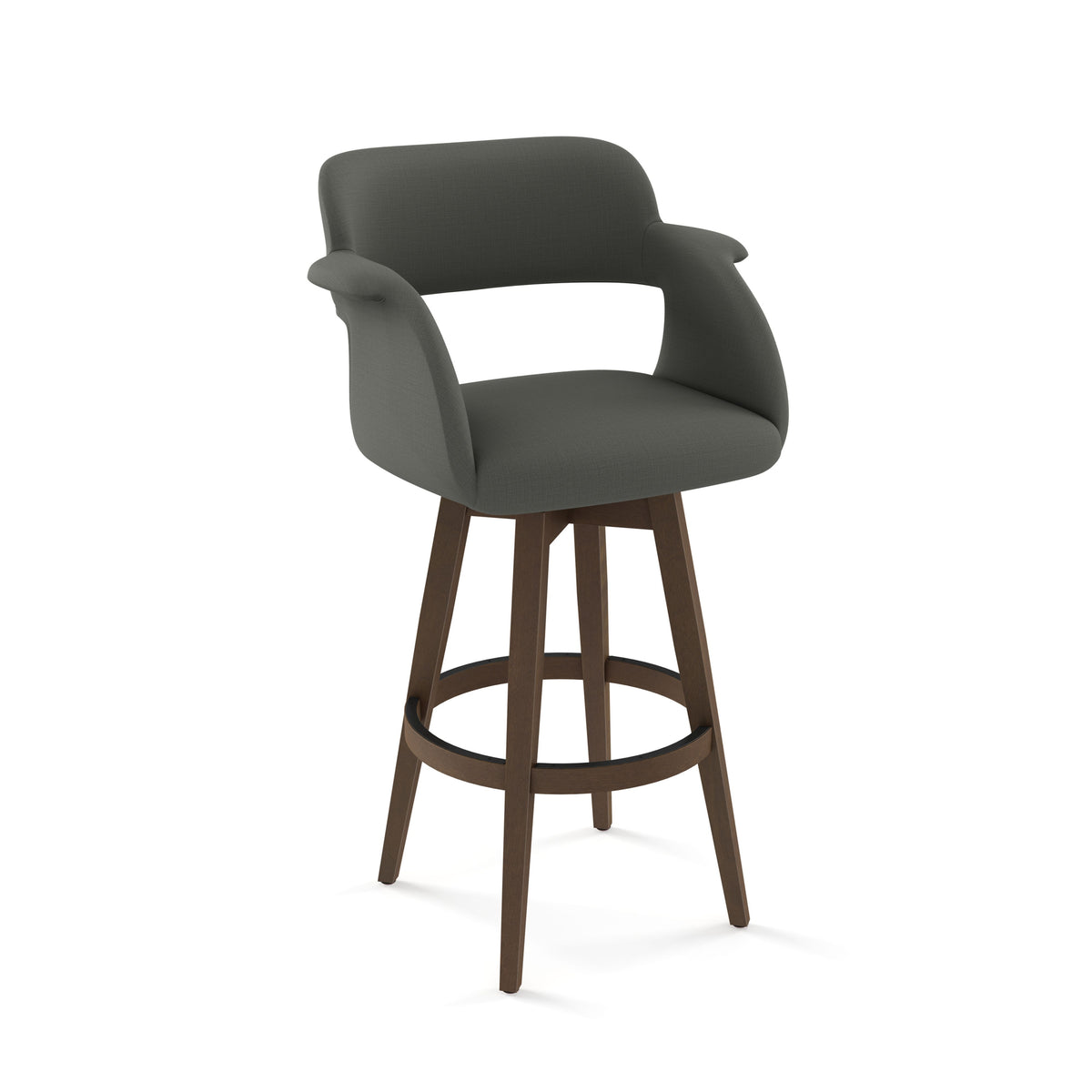Amisco Joshua Solid Wood Stool – view 2