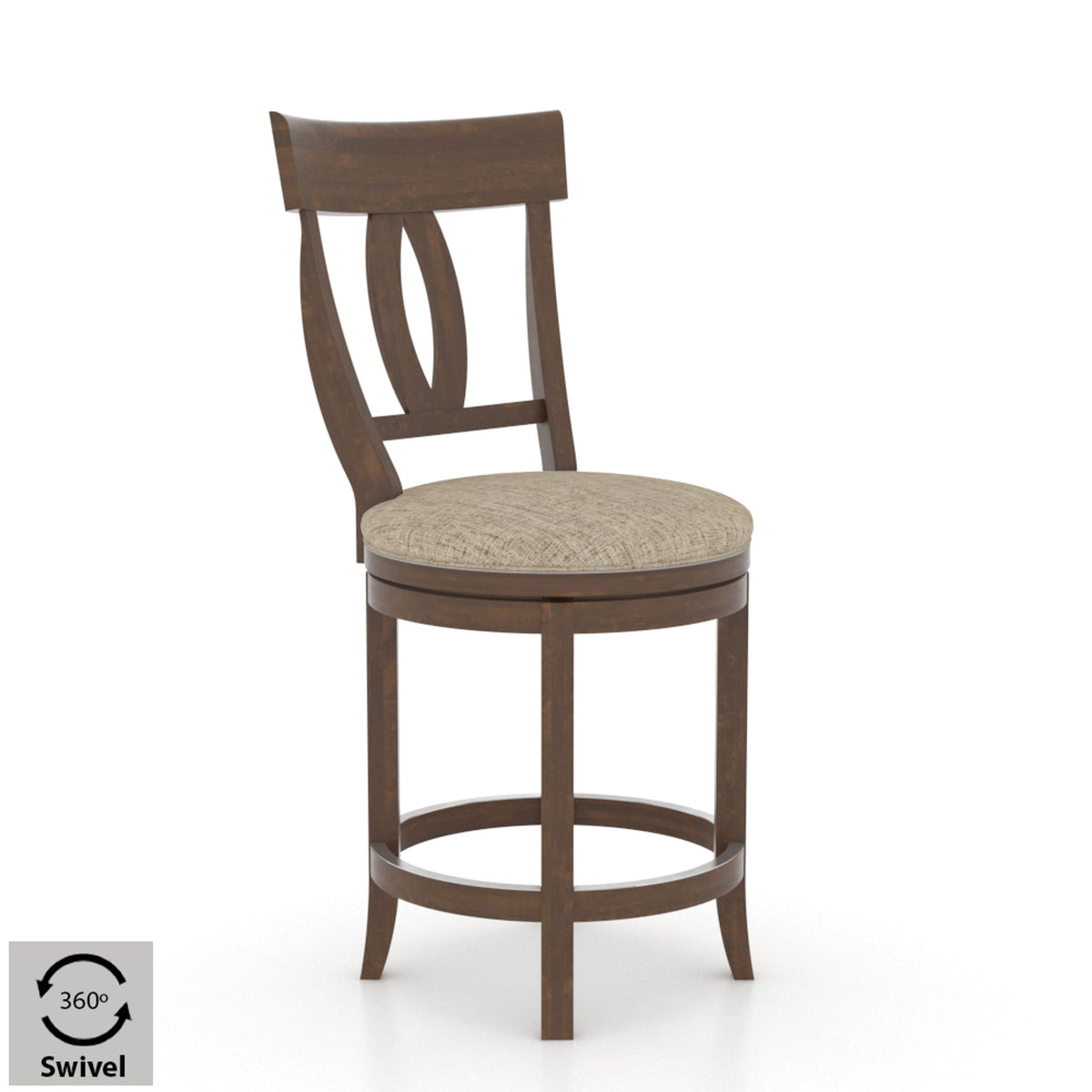 Canadel SNS 8100 Upholstered Swivel Stool