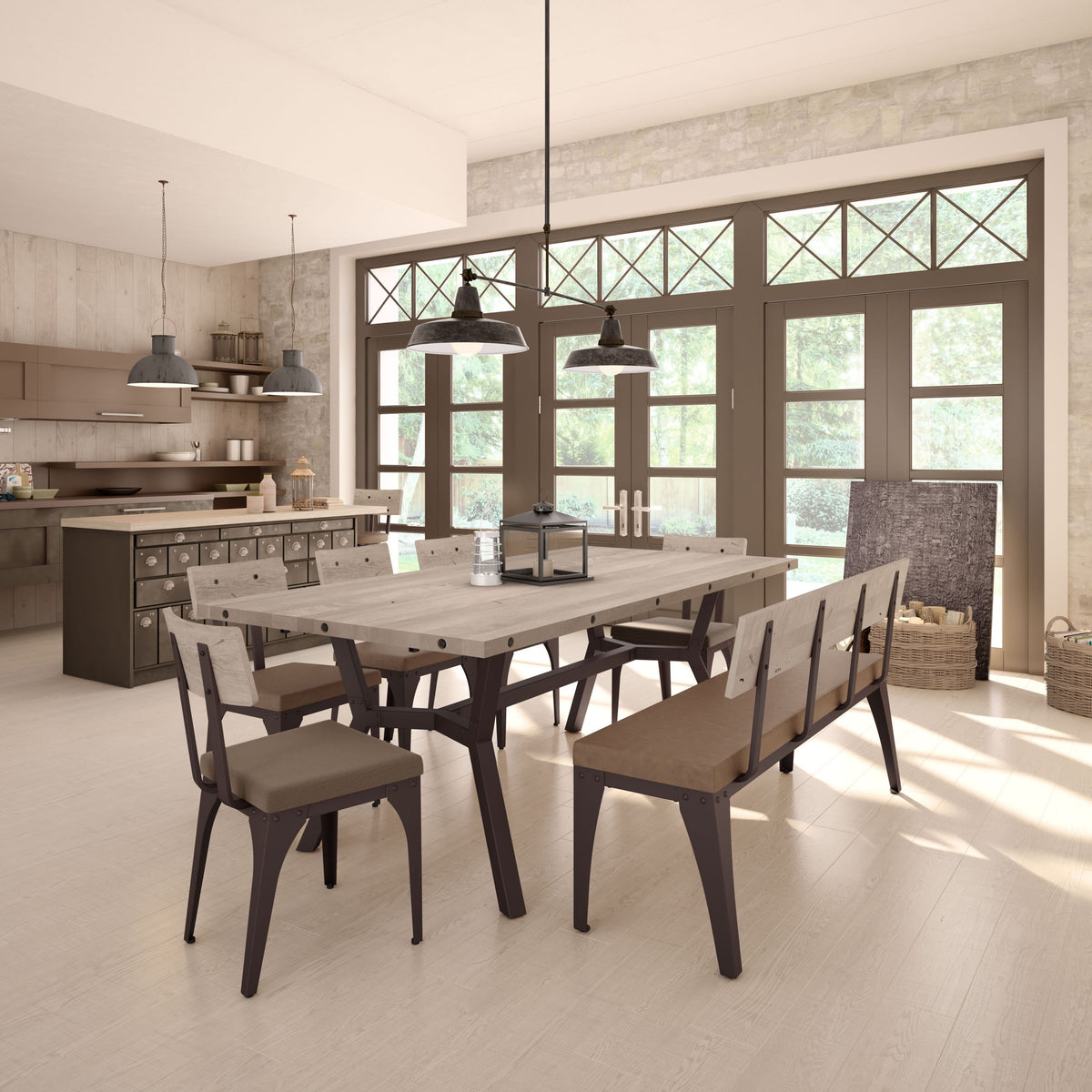 Amisco Architect Solid Wood Dining Chair – view 2