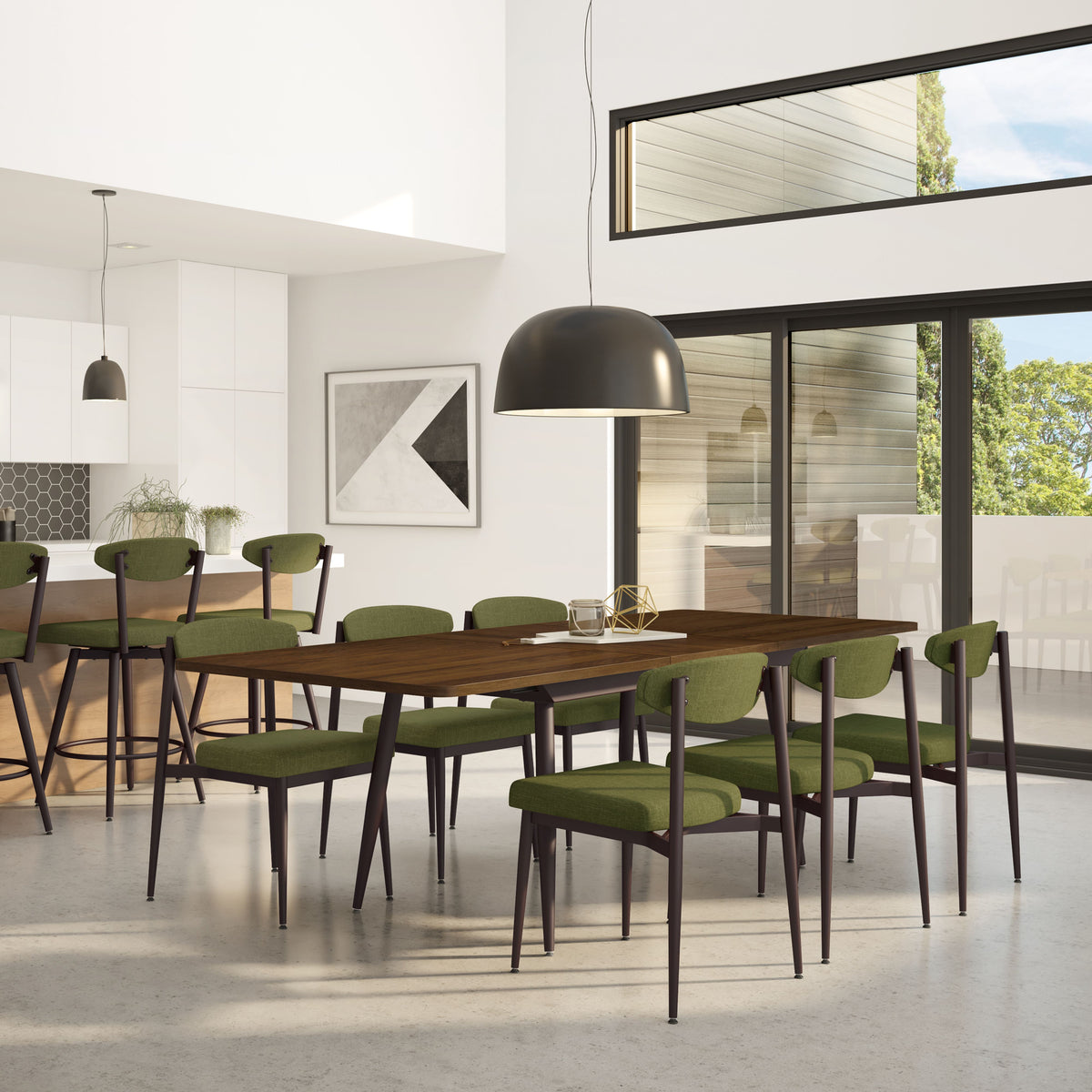 Amisco Wilbur Upholstered Dining Chair – view 2