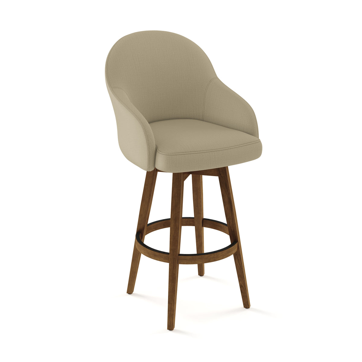 Amisco Collin Solid Wood Stool – view 2