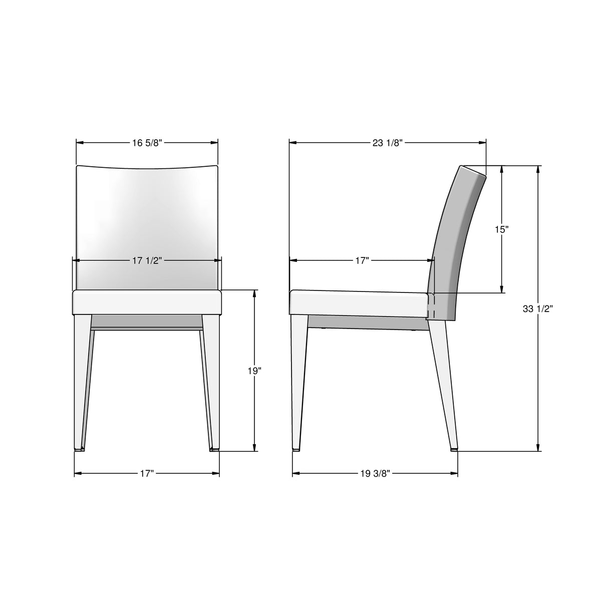 Amisco Pedro Upholstered Dining Chair – view 4