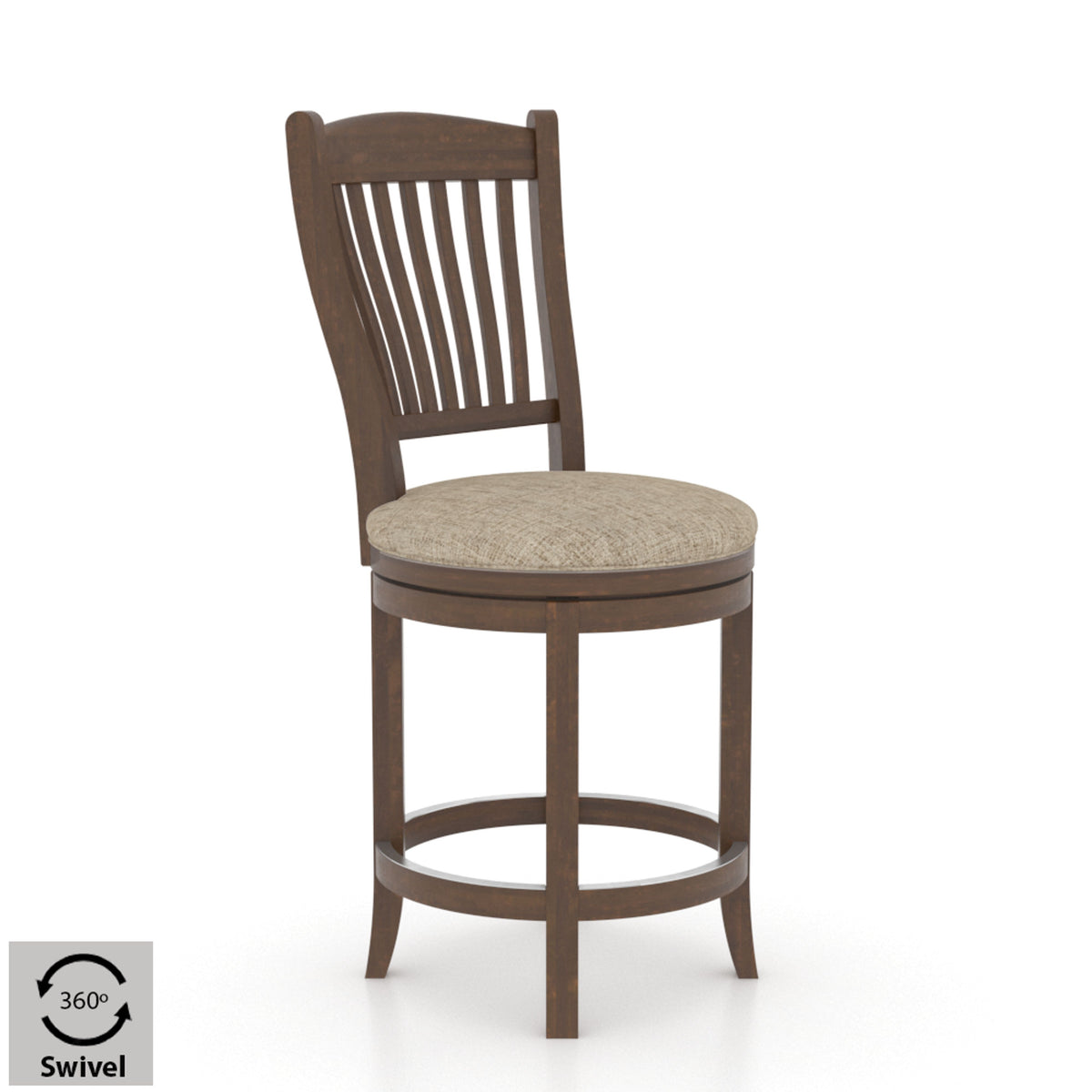 Canadel SNS 8232 Upholstered Swivel Stool