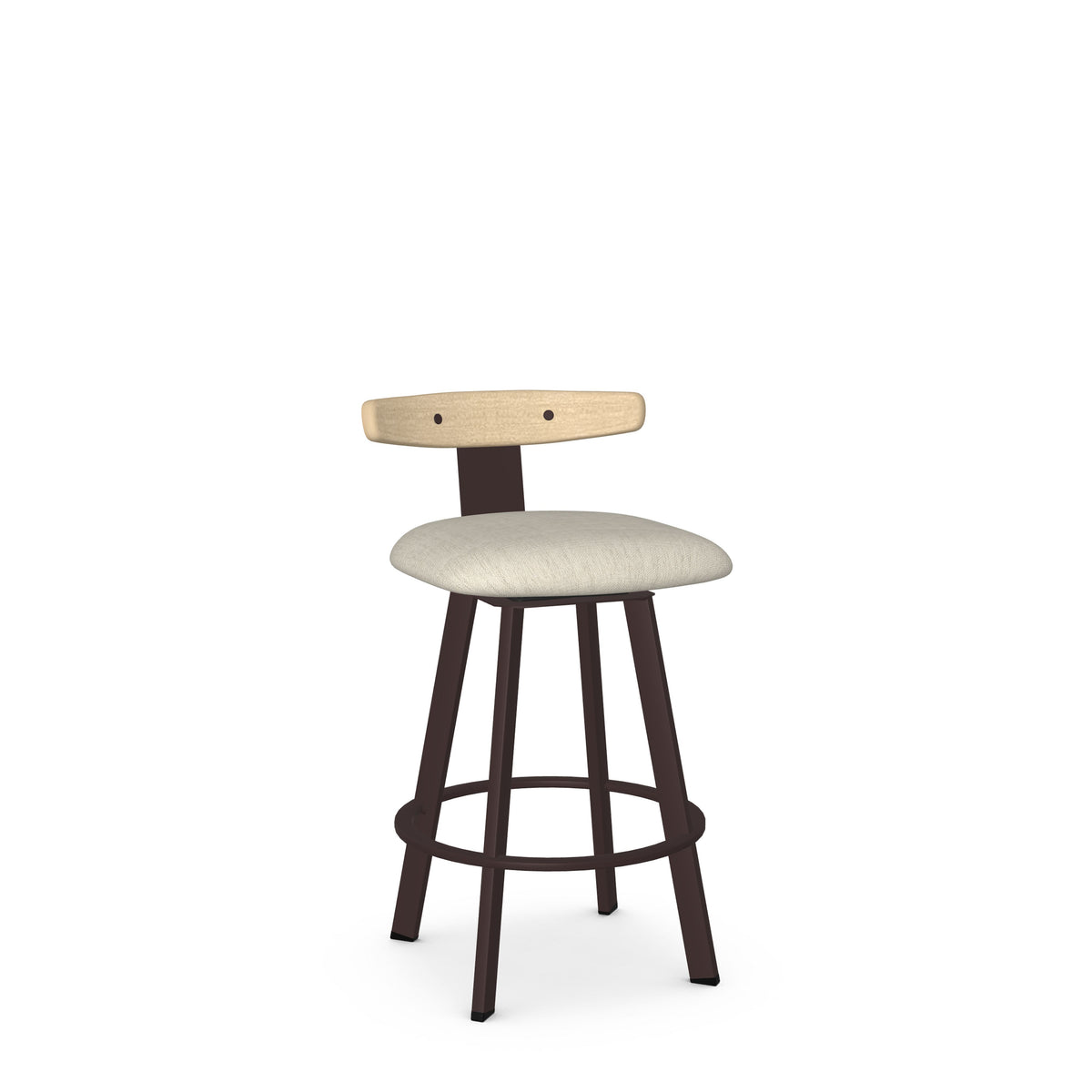 Amisco Asher Solid Wood Stool – view 2