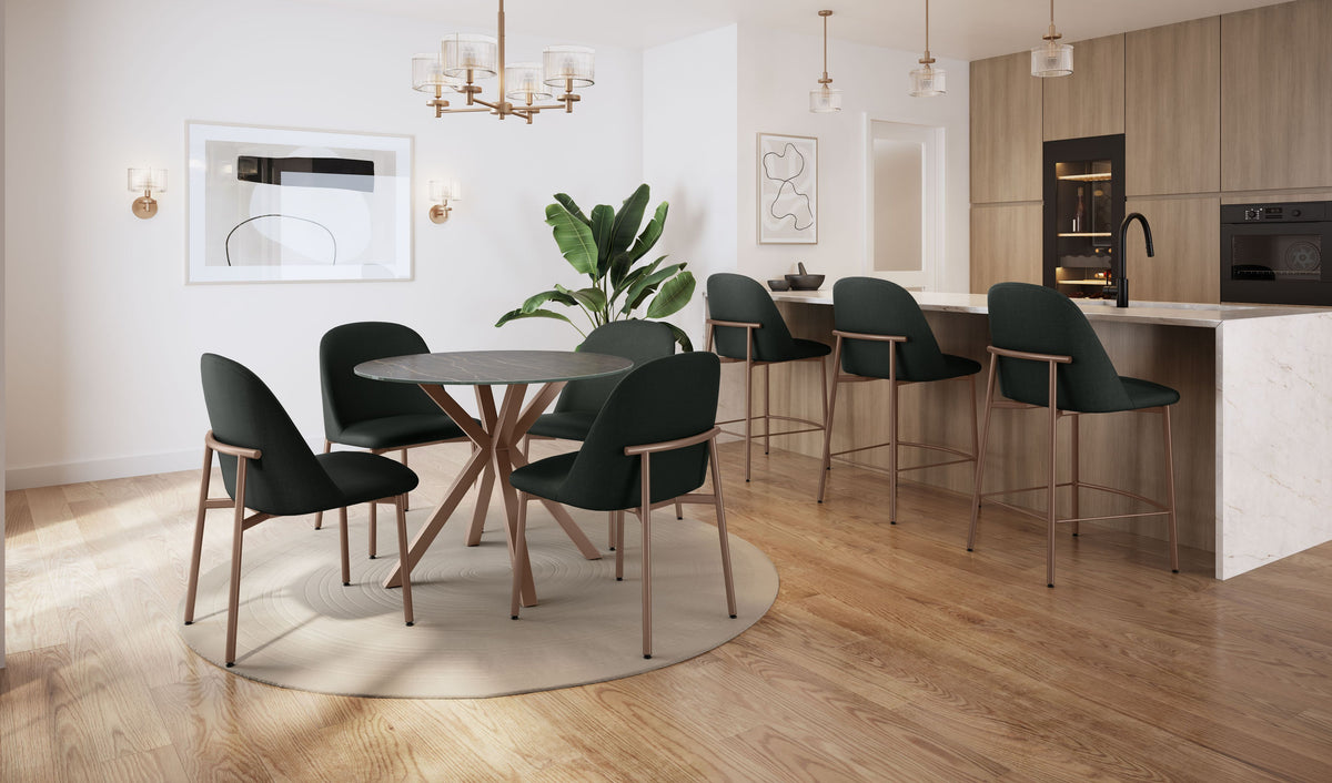 Amisco Luongo Upholstered Stool – view 2