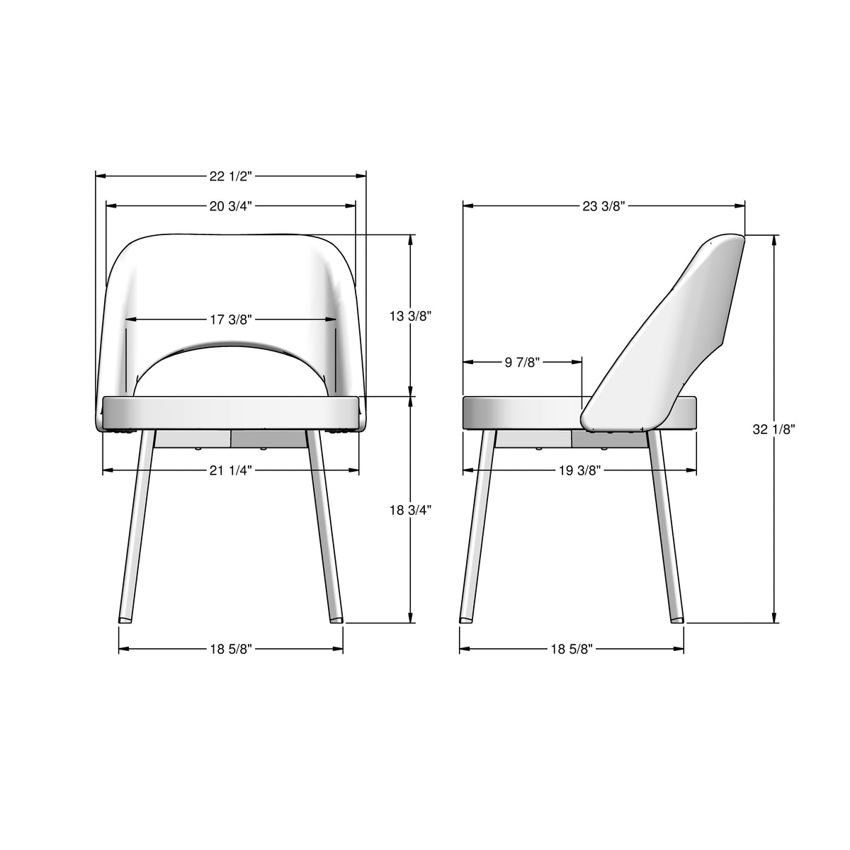 Amisco Scarlett Upholstered Dining Chair – view 3