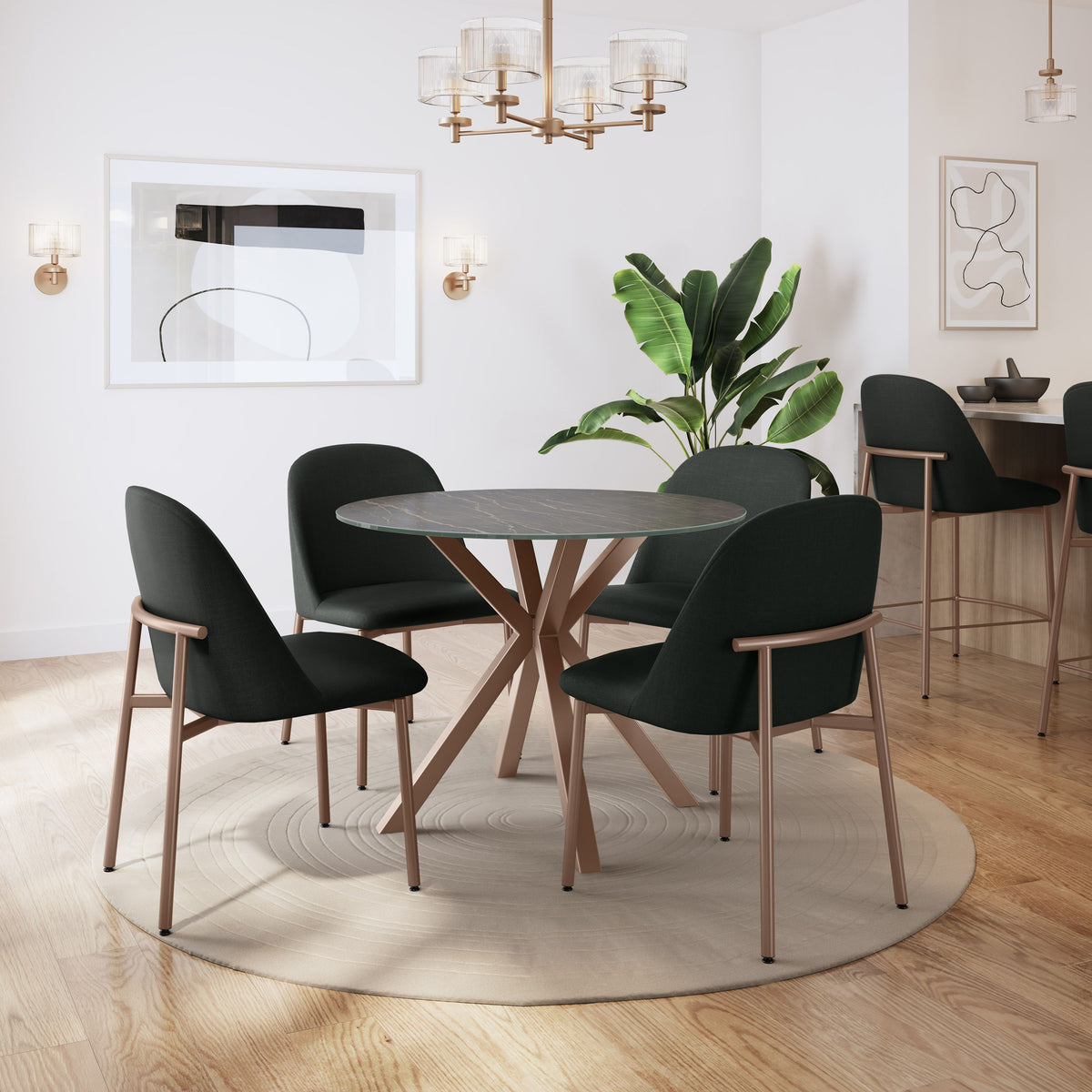 Amisco Luongo Upholstered Dining Chair – view 2