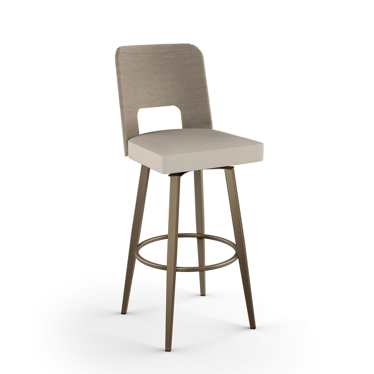 Amisco Chase Upholstered Stool – view 2