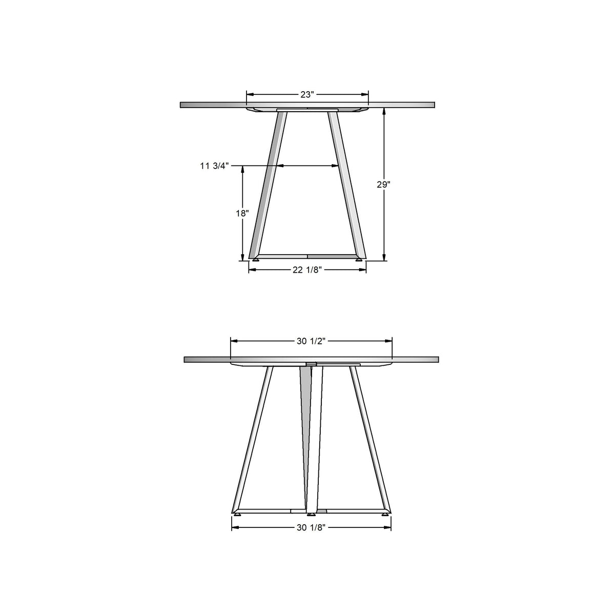 Amisco Dirk Dining Table – view 2