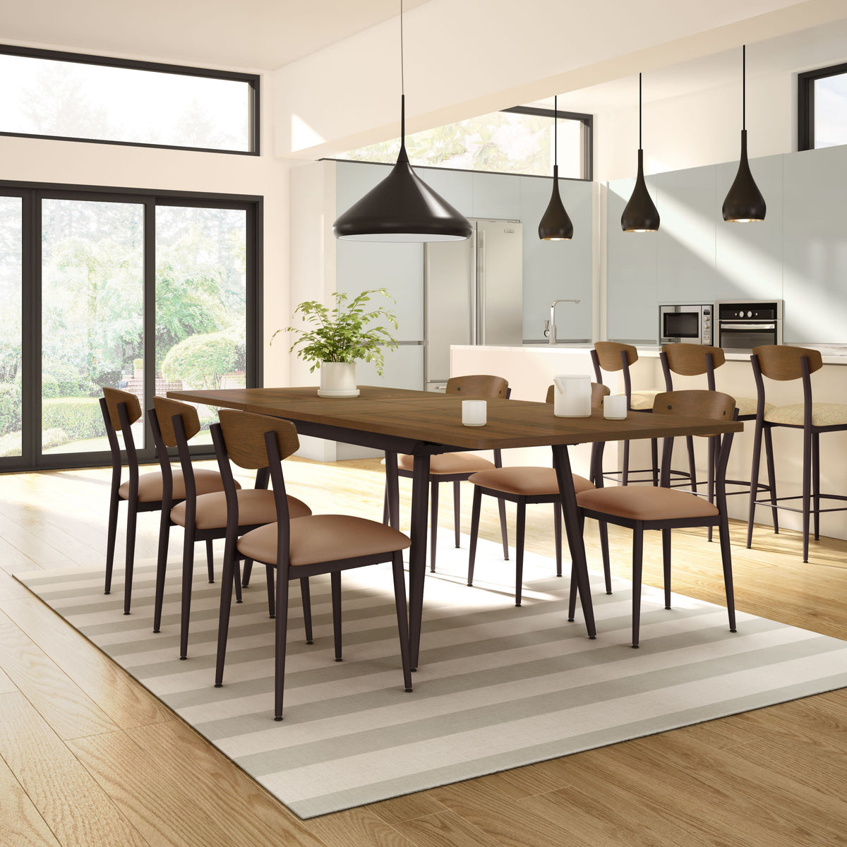 Amisco Hint Upholstered Dining Chair – view 2