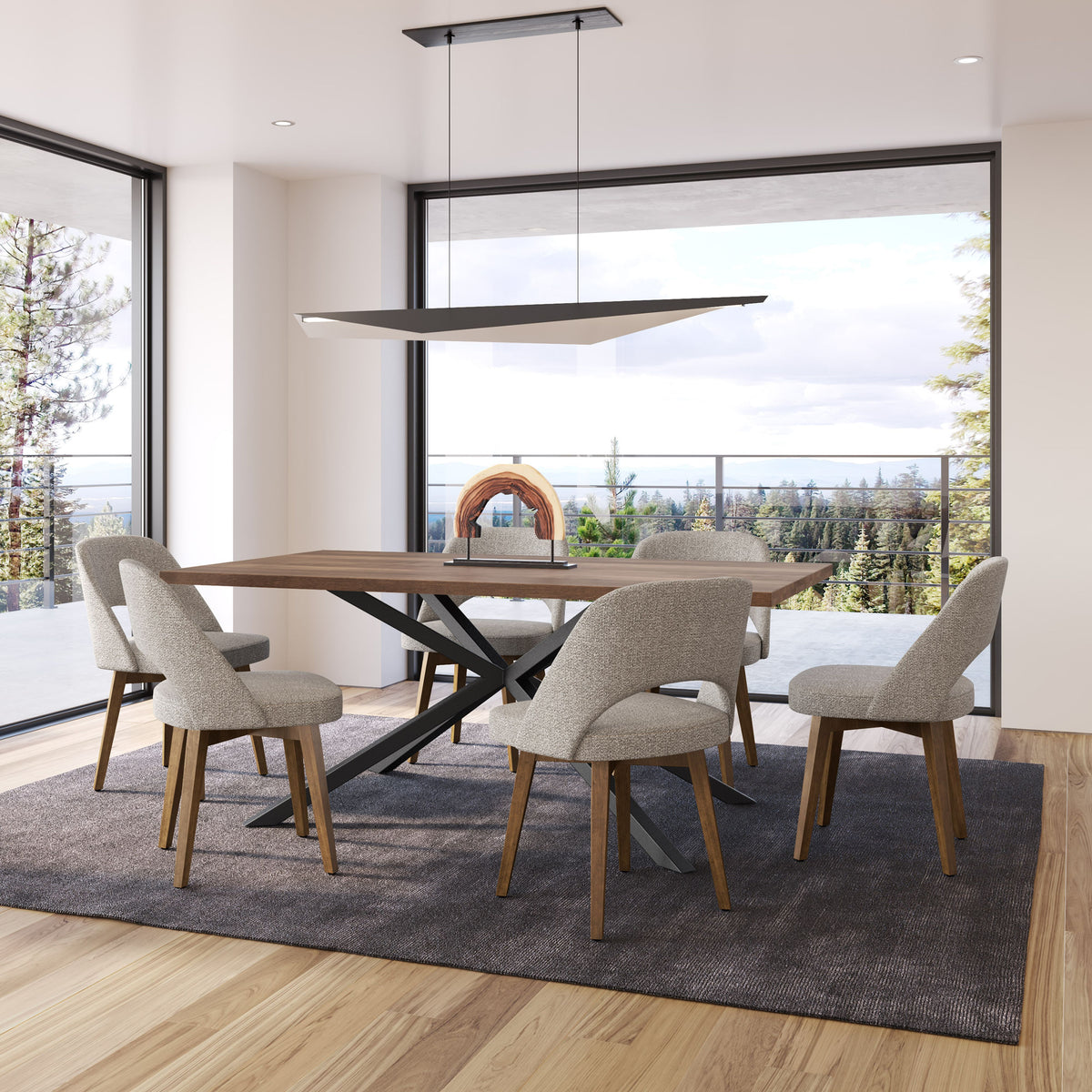 Amisco Scheila Solid Wood Dining Chair – view 2
