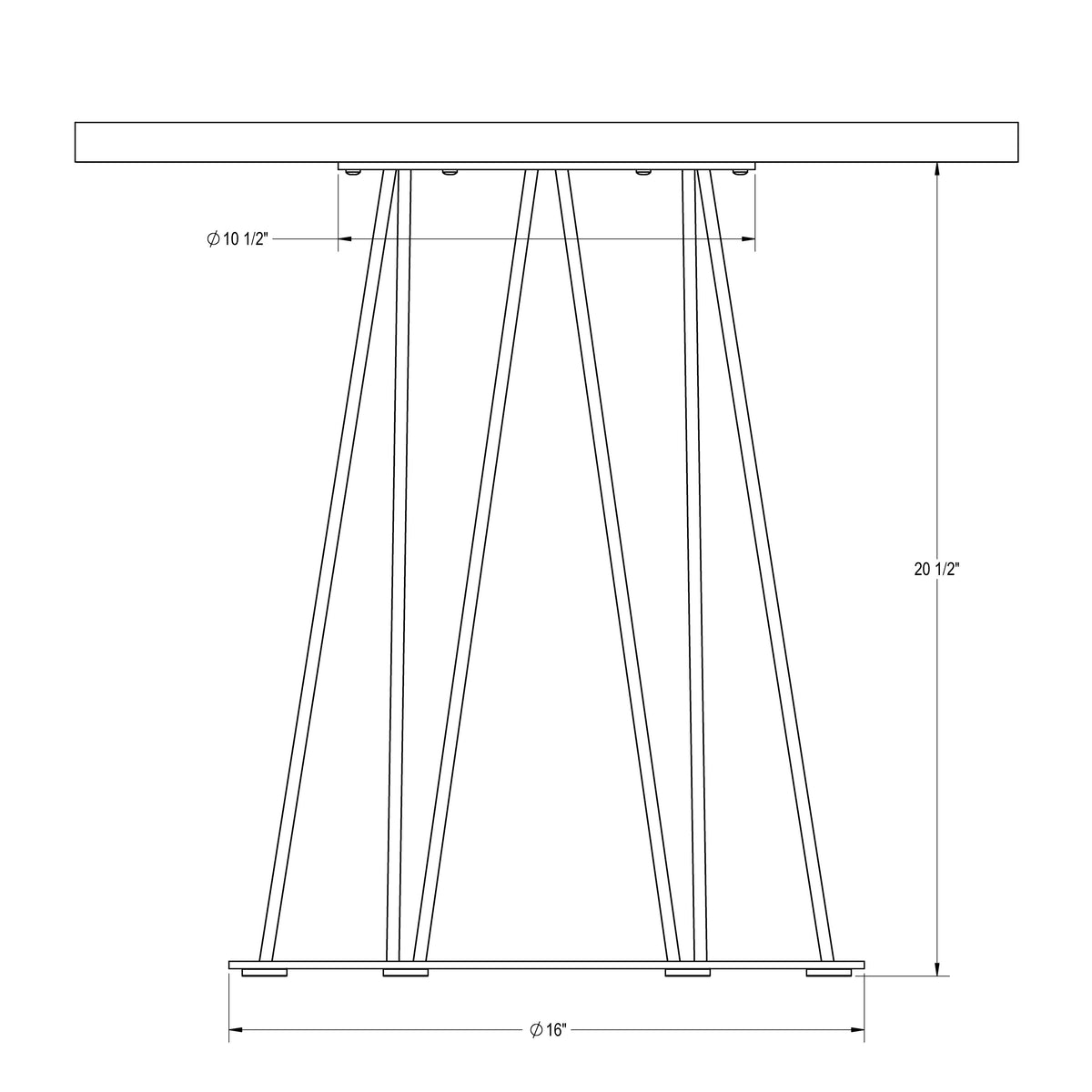 Amisco Calypso End Table – view 4