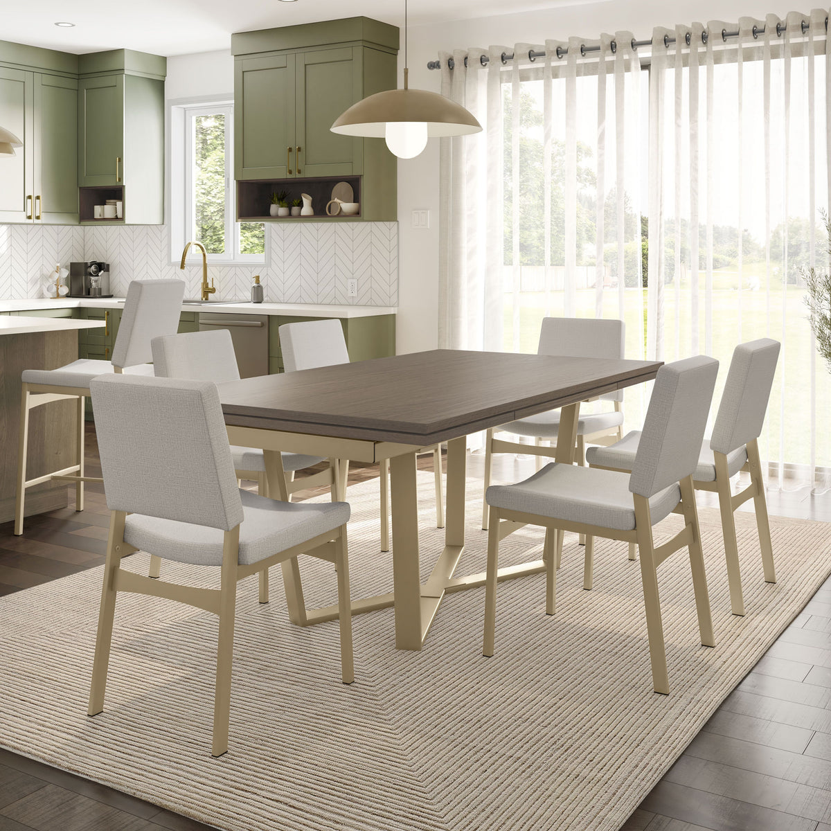 Amisco Kendra Upholstered Dining Chair – view 2