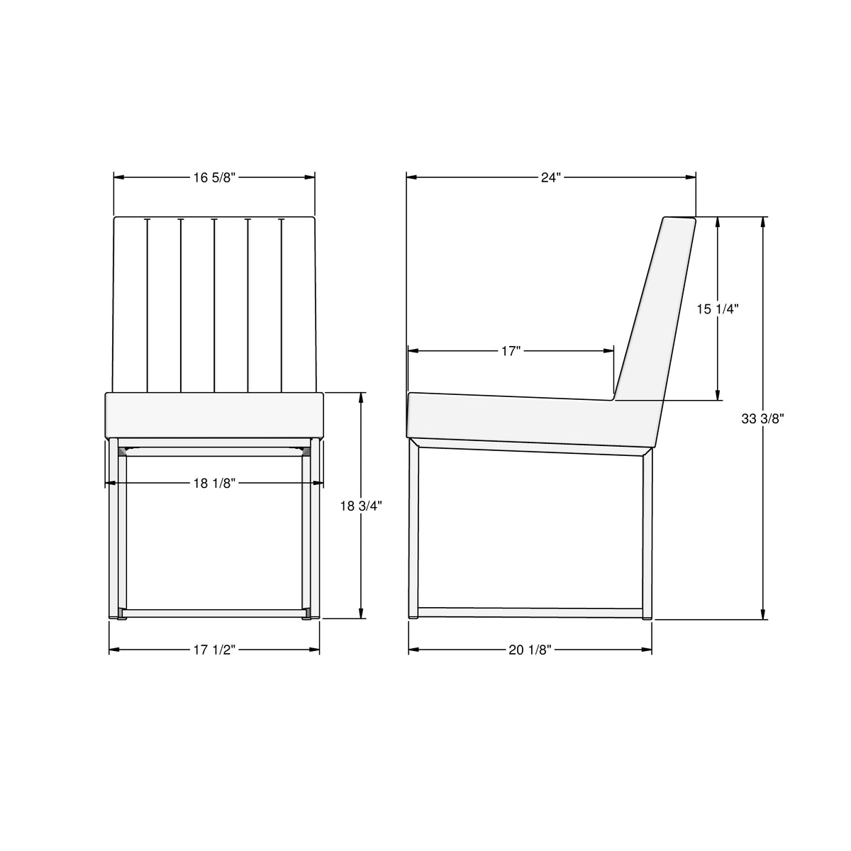 Amisco Darcy Upholstered Dining Chair – view 3