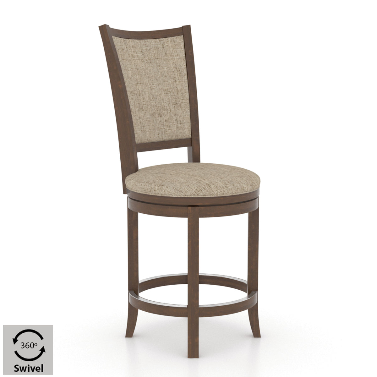 Canadel SNS 8003 Upholstered Swivel Stool