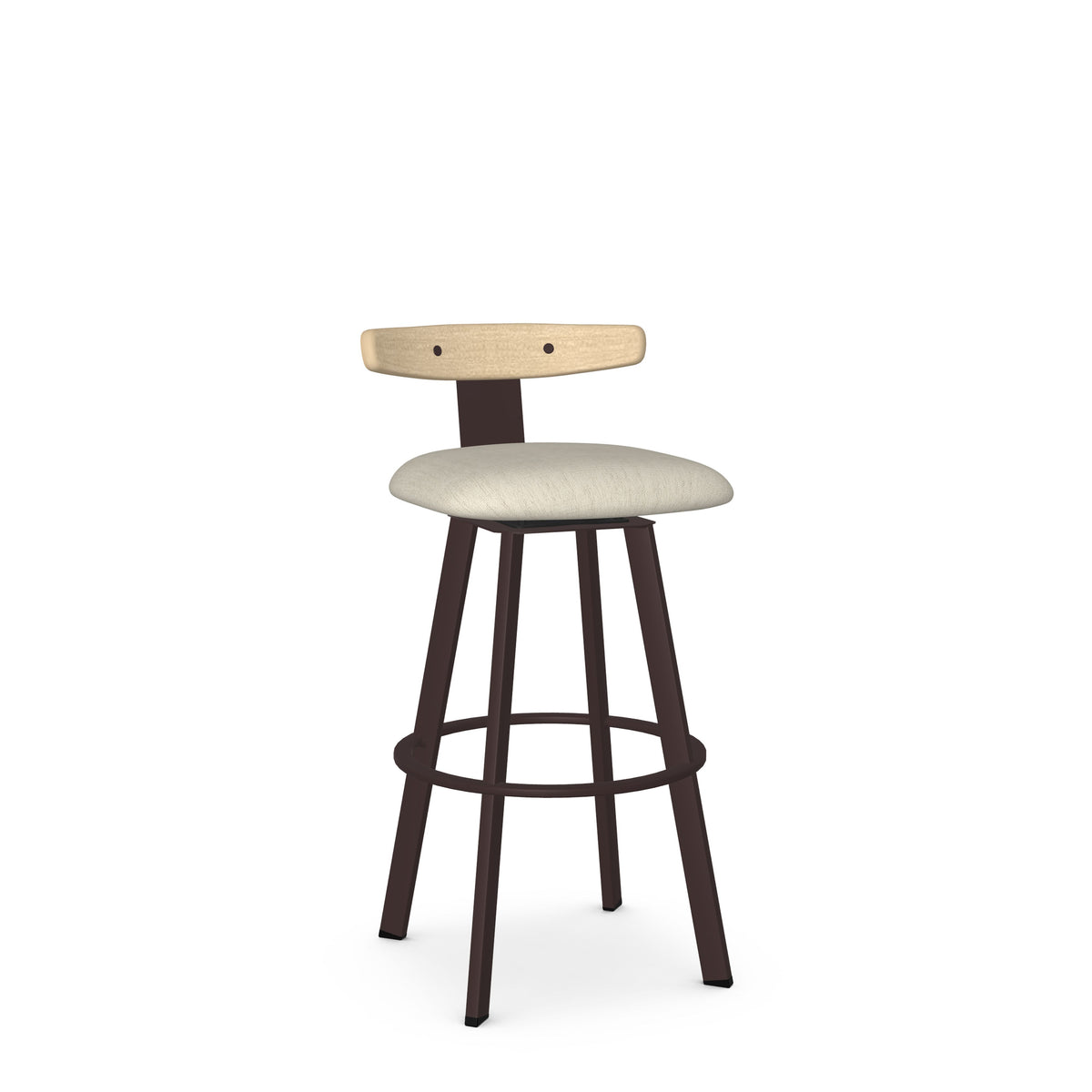 Amisco Asher Solid Wood Stool – view 2