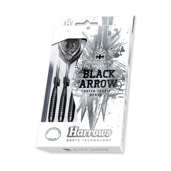 Harrows - Black Arrow 18gr Soft Tip Darts Packaged