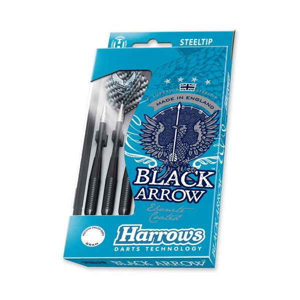 Harrows - Black Arrow 23gr Steel Tip Darts Packaged