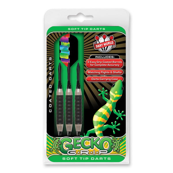 Gecko Grip 18gr Soft Tip Darts Packaged