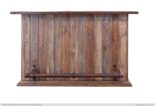 International Furniture Direct - 967 Antique Multicolor Bar
