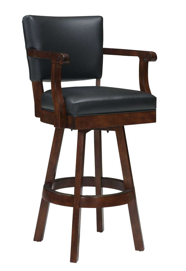 Classic Backed Back Bar Stool With Arms